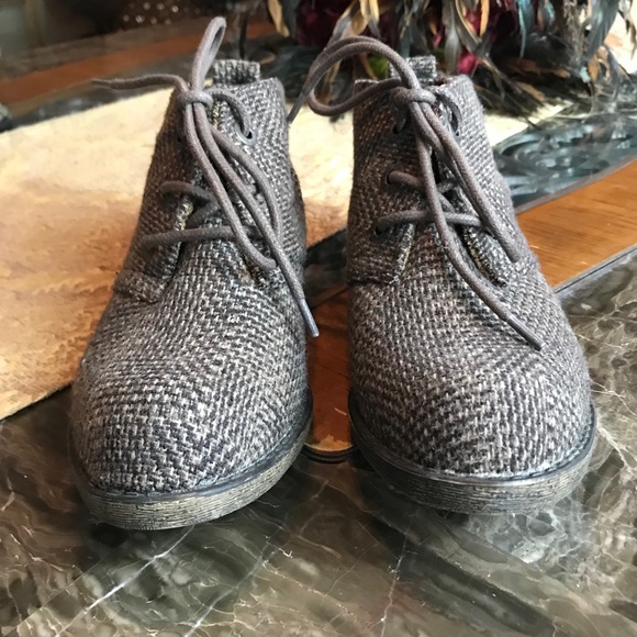 BLOWFISH BROWN & BEIGE TWEED BOOTIES. NEW SZ 6 - Picture 2 of 7